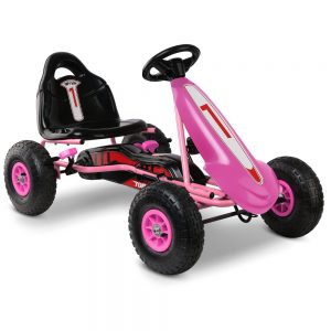 Kids Pedal Go Kart Car Ride On Toys Racing Bike Pink