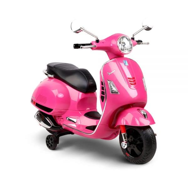 Kids Ride On Motorbike Vespa Licensed Motorcycle Car Toys Pink
