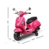 Kids Ride On Motorbike Vespa Licensed Motorcycle Car Toys Pink