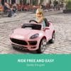 Porsche Style Kids Ride On Car - Pink