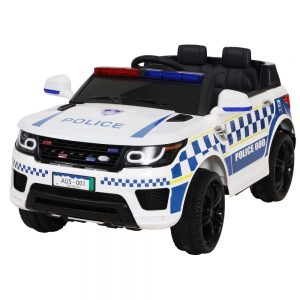Police Patrol Kids Ride On Car Range Rover Inspired White