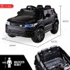 ROVO KIDS Ride-On Car Electric Childrens Toy Battery Powered w/ Remote Black 12V
