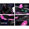 Rigo Kids Pedal Go Kart Car Ride On Toys Racing Bike Rubber Tyre Adjustable Seat Pink