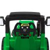 Rigo Kids Ride On Car Street Sweeper Truck w/Rotating Brushes Garbage Cans Green