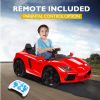 ROVO KIDS Lamborghini Inspired Ride-On Car, Remote Control, Battery Charger, Red