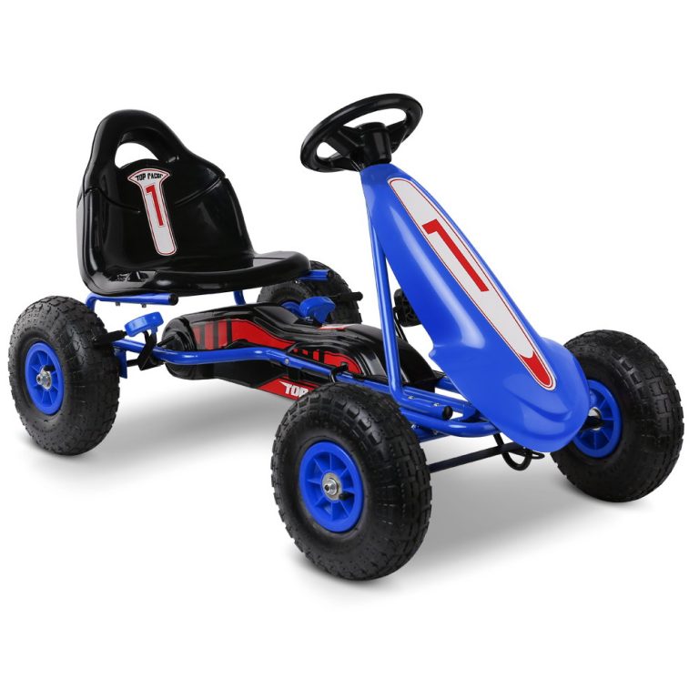 Kids Pedal Go Kart Car Ride On Toys Racing Bike Blue