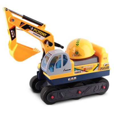 Kids Ride On Excavator and Digger Yellow