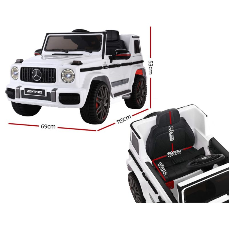 Licensed Mercedes Benz Kids Ride On Car Electric AMG G63 White