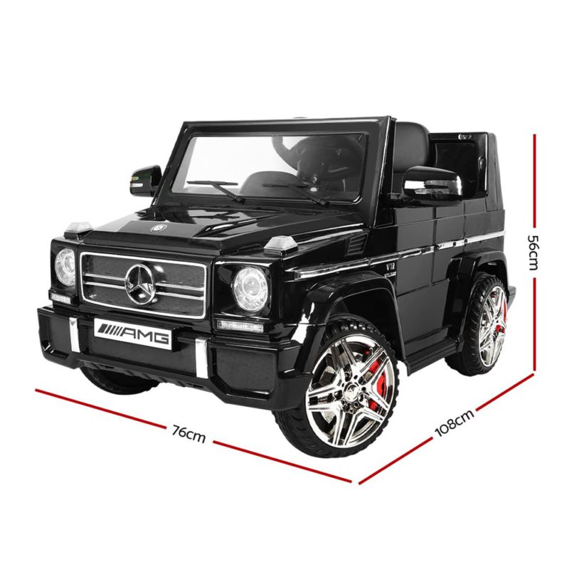 Kids Ride On Car Mercedes Benz Licensed G65 12V Electric Black