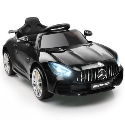 Kids Ride On Car Mercedes Benz AMG GT R Electric 12V Black