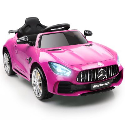 Kids Ride On Car Licensed Mercedes Benz AMG GTR Pink