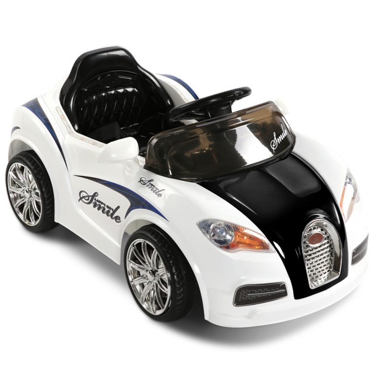 Bugatti Inspired Kids Ride On Car - Black & White