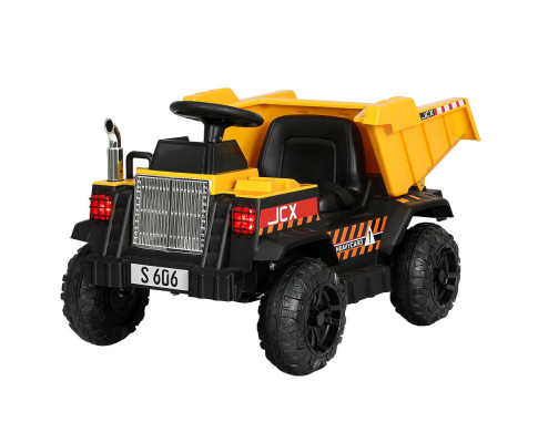 Kids Ride On Car Dumptruck 12V Electric Bulldozer Toys Cars Battery Yellow