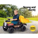 Kids Ride On Dump Tip Truck Electric Bulldozer 12V