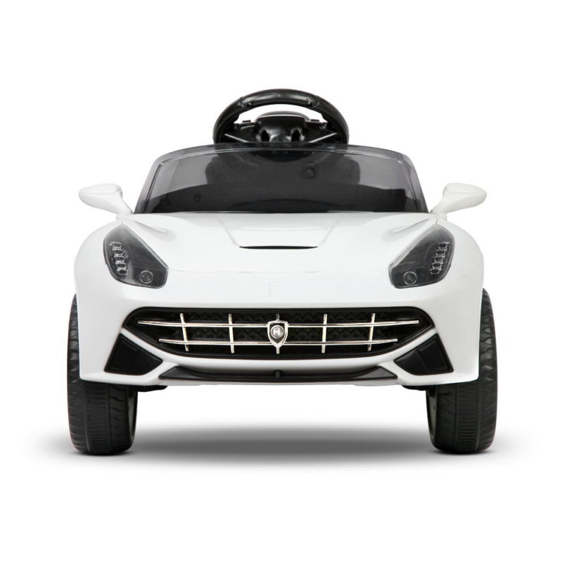 Ferrari Style Kids Ride on Car - White