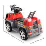 Kids Ride On Fire Truck Motorbike Motorcycle Car Red Grey