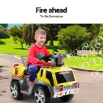 Kids Ride On Fire Truck Motorbike Motorcycle Car Yellow