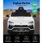 Licensed Lamborghini Urus 12V White Ride on Car White