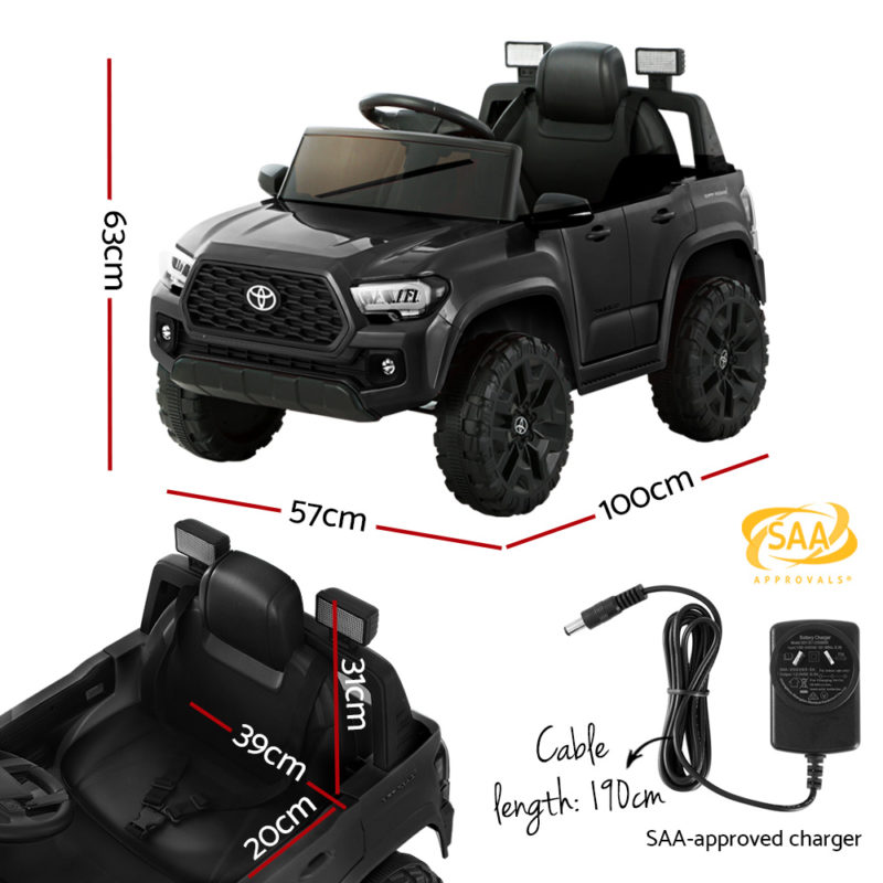 Toyota Tacoma Kids Jeep Electric Ride on Car - Black