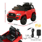 Toyota Tacoma Kids Jeep Electric Ride on Car - Red