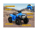 Kids Ride On ATV Quad Motorbike Car 4 Wheeler Electric Toys Battery Blue