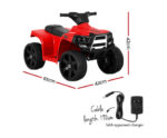 Kids Ride On ATV Quad Motorbike Car 4 Wheeler Electric Toys Battery Red