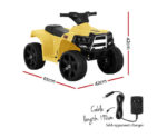 Kids Ride On ATV Quad Motorbike Car 4 Wheeler Electric Toys Battery Yellow