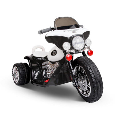 Kids Ride On Motorbike Motorcycle Toys Black White