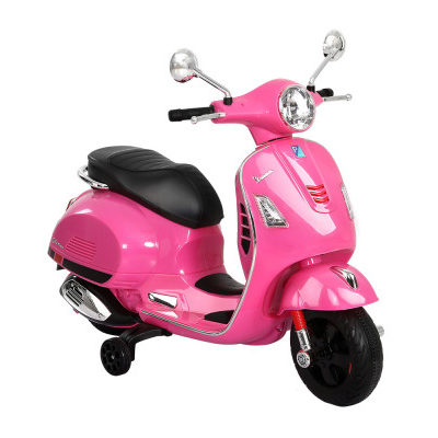 Kids Ride On Car Motorcycle Motorbike VESPA Licensed Scooter Electric Toys Pink