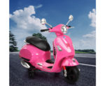 Kids Ride On Car Motorcycle Motorbike VESPA Licensed Scooter Electric Toys Pink