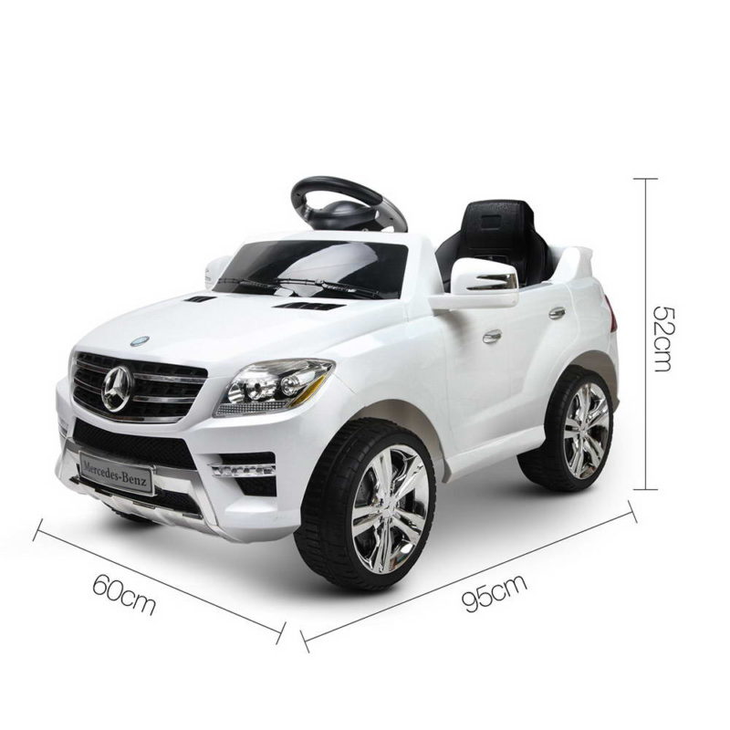 Mercedes Benz ML350 Licensed Kids Ride On Car  - White