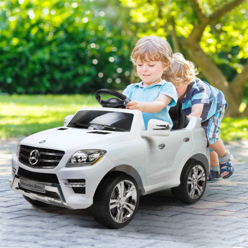 Mercedes Benz ML350 Licensed Kids Ride On Car  - White