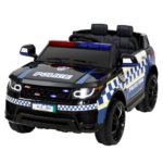 Police Patrol Kids Ride On Car Range Rover Inspired Black