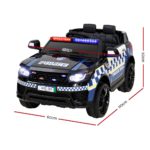 Police Patrol Kids Ride On Car Range Rover Inspired Black