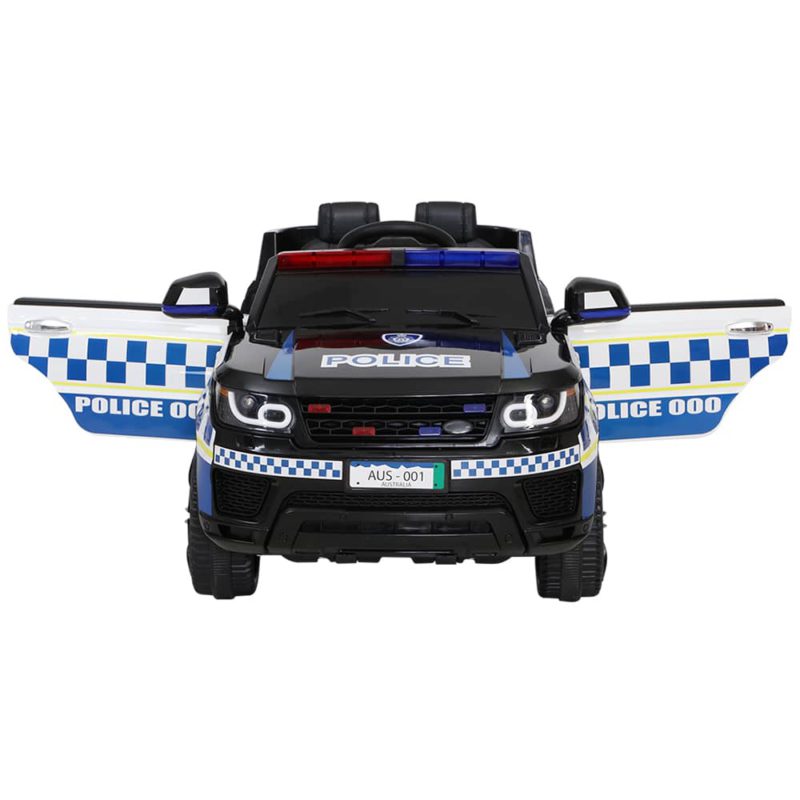 Police Patrol Kids Ride On Car Range Rover Inspired Black