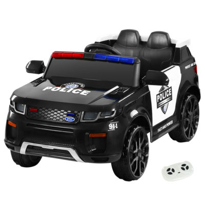 Kids Police Patrol Ride on Car - Black