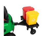 Kids Ride On Car Street Sweeper Truck w/Rotating Brushes Garbage Cans Green