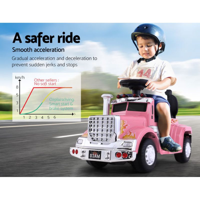 Ride On Cars Kids Electric Toy Car Battery Truck Pink