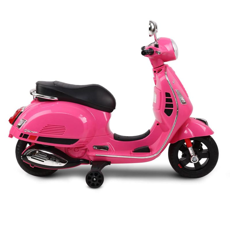 Kids Ride On Motorbike Vespa Licensed Motorcycle Car Toys Pink