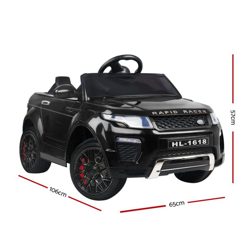 Kids Ride On Car Black Range Rover Inspired Electric 12V Toys