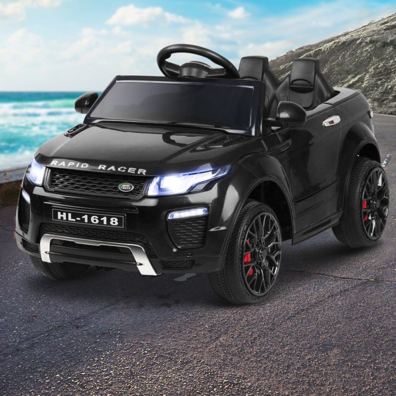 Kids Ride On Car Black Range Rover Inspired Electric 12V Toys