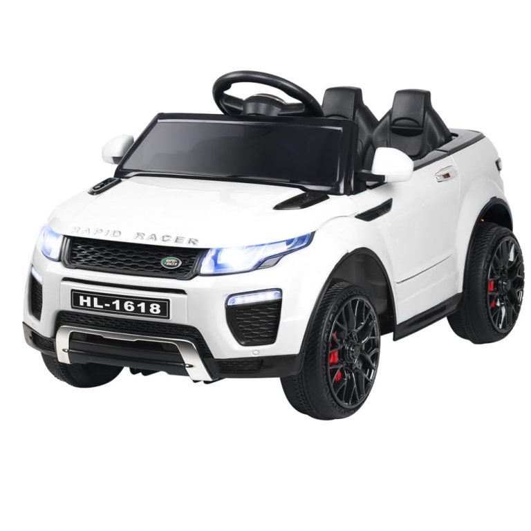 Kids Ride On Car White Range Rover Inspired Electric 12V Toys