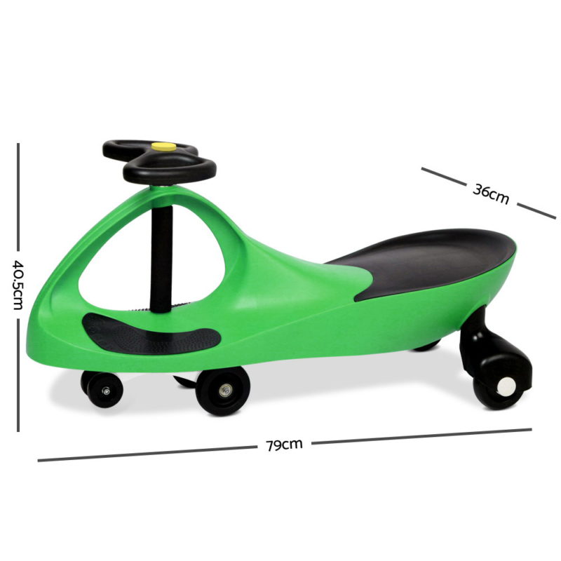 Keezi Kids Ride On Swing Car - Green