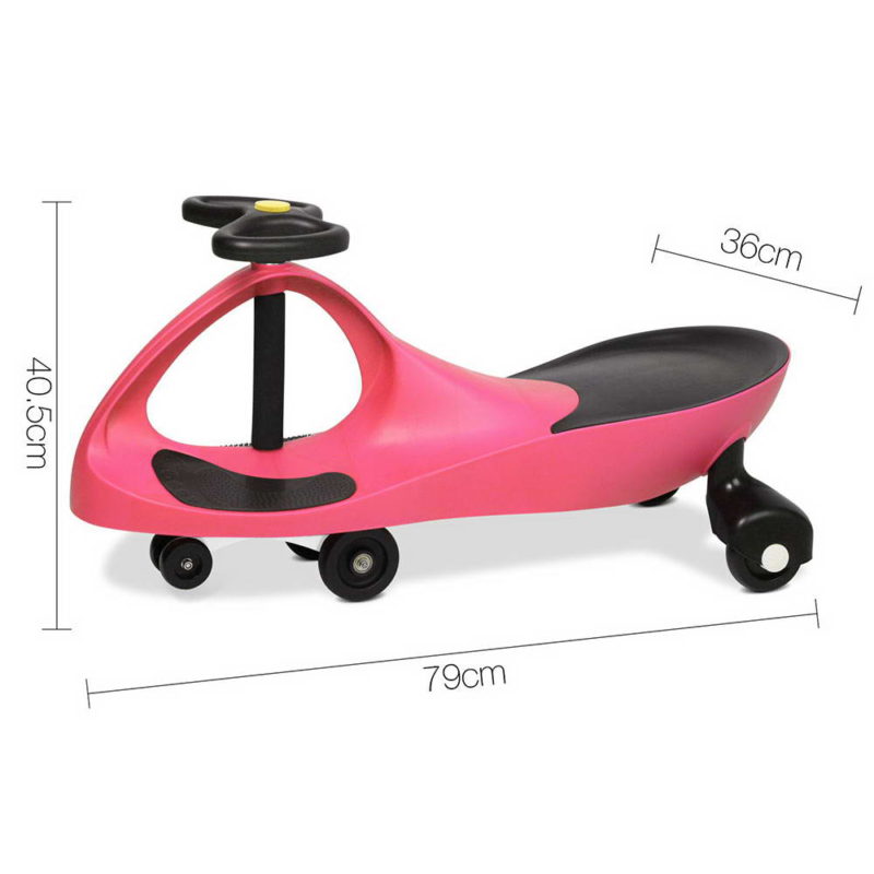 Keezi Kids Ride On Swing Car  - Pink