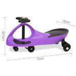 Keezi Kids Ride On Swing Car - Purple