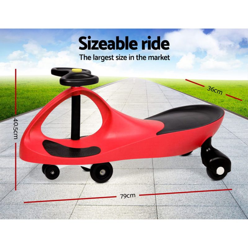 Keezi Kids Ride On Swing Car - Red