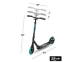 Lascoota Pulse Kick Push Commuter Scooter Teen Adult Aqua