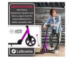 Lascoota Pulse Kick Push Commuter Scooter Teen Adult Plum