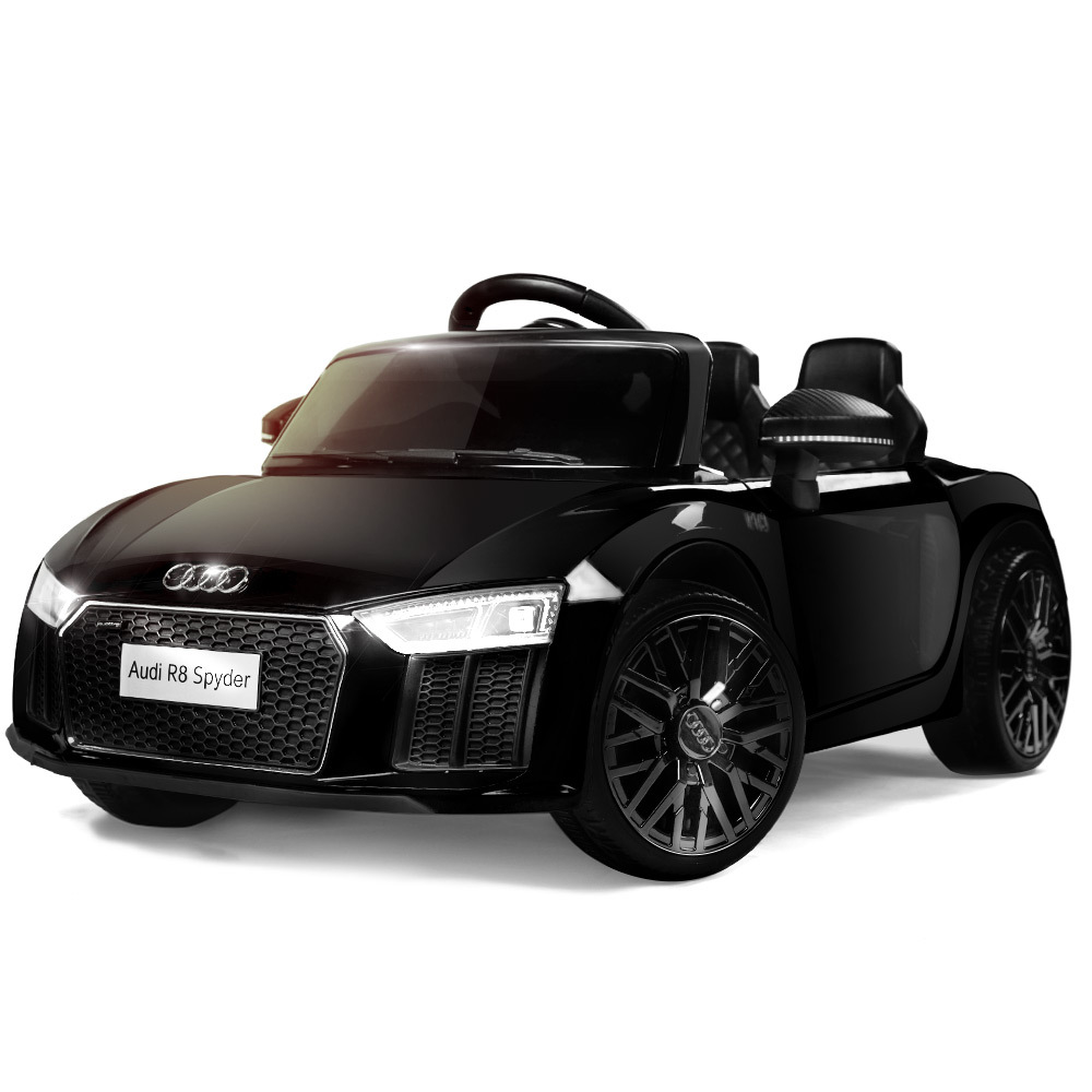 Audi R8 Spyder Kids Licensed Ride On Car - Black