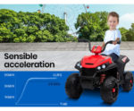 KIDS Electric Ride On ATV Quad Bike Battery Powered, Red and Black